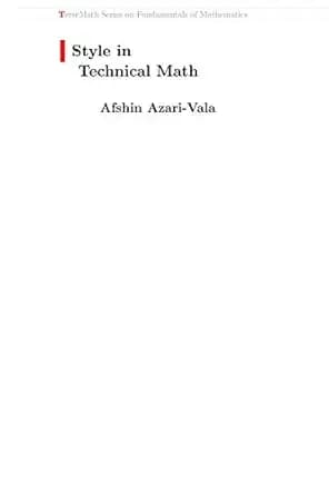 Style in Technical Math