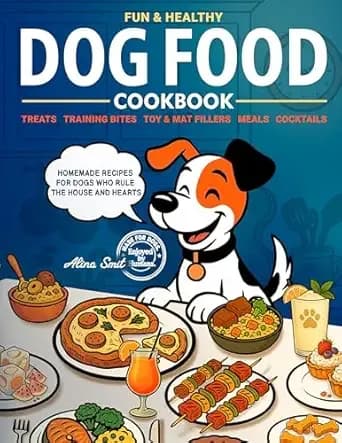 Fun & Healthy Dog Food Cookbook: Balanced Homemade Dog Food Recipes, Treats & Meals — A Feeding Guide for All Dogs from Puppies to Seniors for Longevity